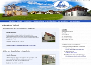 Contentseite Verkauf Wohnhäuser